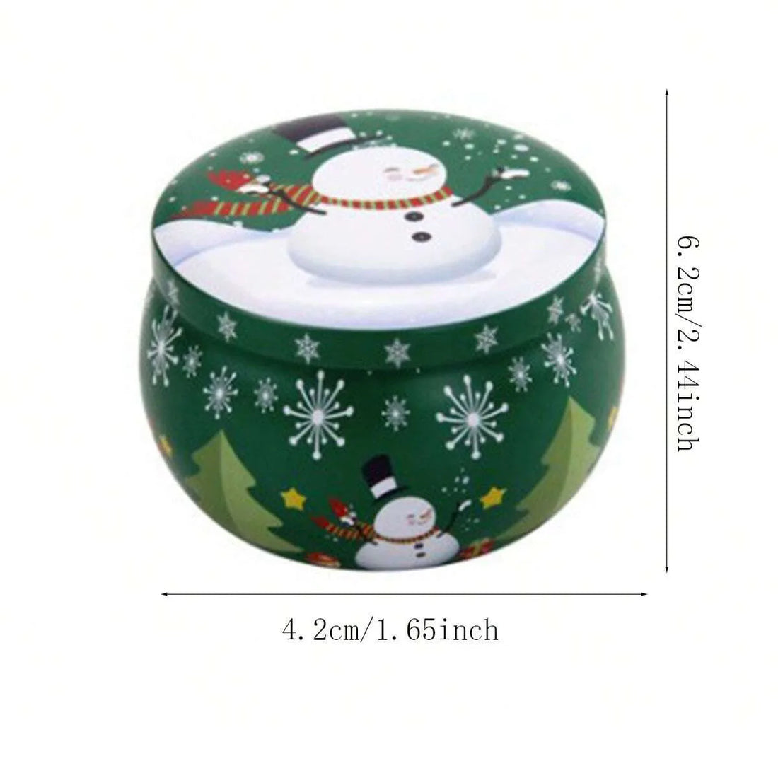 Saashi Christmas Aroma Candle in Santa Tin Box Plant Based Scented Candle for Bedroom Living Room