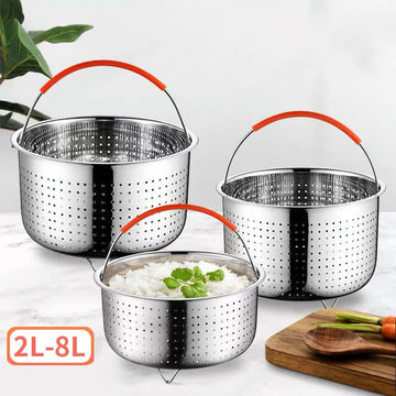 Saashi Stainless Steel Steamer Basket for Pressure Cookers