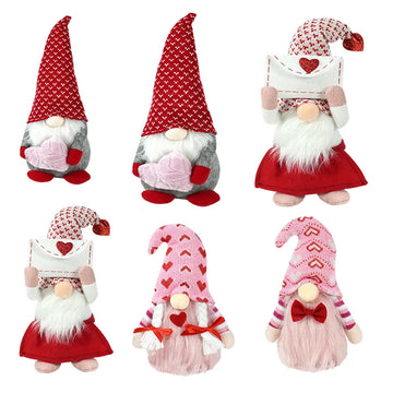 Saashi Faceless Gnome Plush - Wedding Christmas Valentines Decor, Xmas Ornament