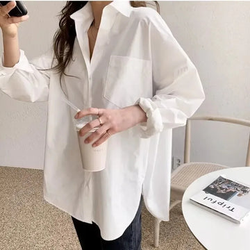 Saashi Office Elegant White Blouse