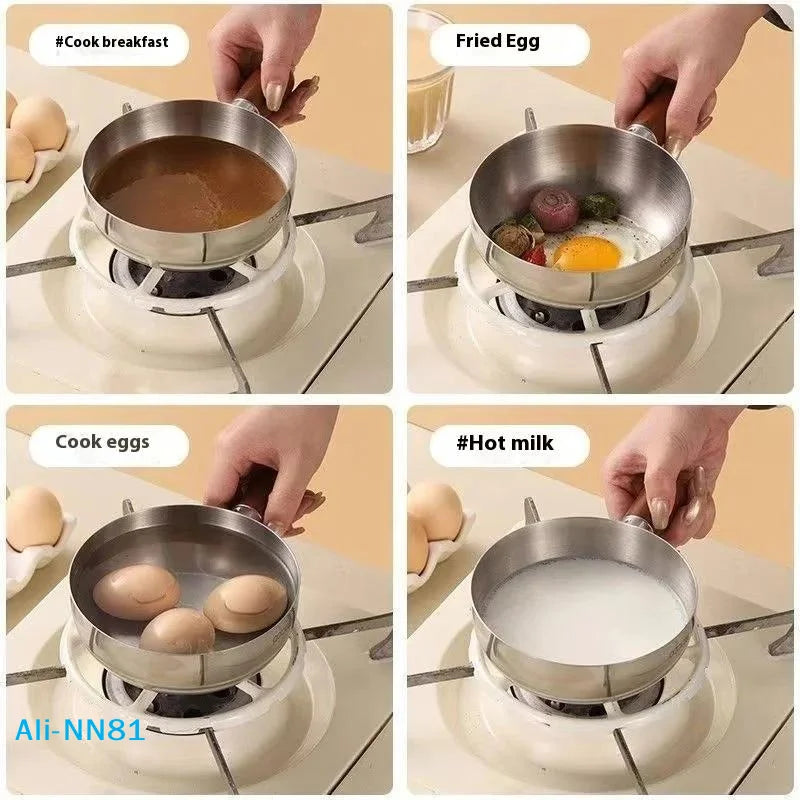 Saashi Mini Stainless Steel Cooking Pot (Single Serving)