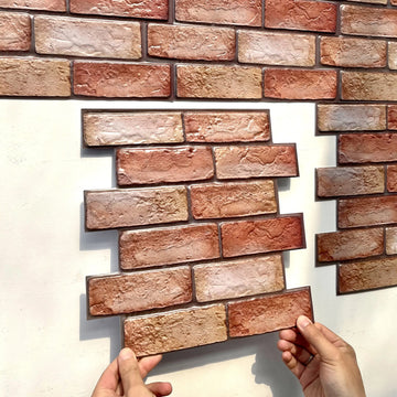 Saashi 3D Brick Wall Foam Sticker (Waterproof Panel 35cm)