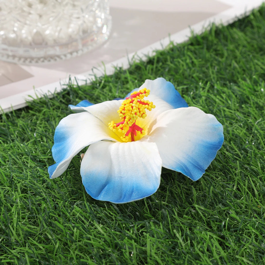 Saashi Hawaiian Flower Hair Clip Women Girls Romantic Bohemian Side Bangs Accessories.