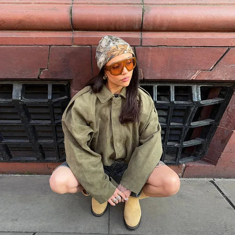 Saashi Bat Sleeve Pilot Jacket