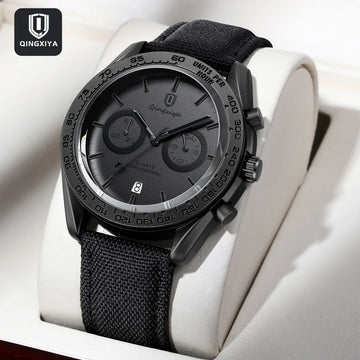 Saashi Chronograph Leather Business Watch