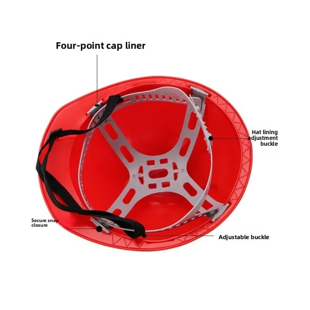 Saashi Labor Day Heavy-Duty Safety Hard Hat – Cushioned Shock-Absorbing Adjustable Construction Helmet