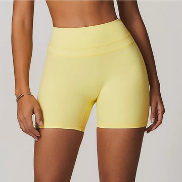 Saashi High-Waist Sports Shorts – Breathable Yoga Leggings for Fitness, Gym & Cycling