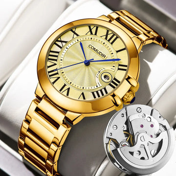 Saashi Skeleton Roman Dial Watch