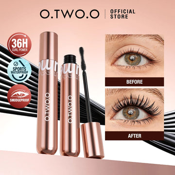 Saashi O.TWO.O 4D Black Mascara Curling Waterproof Lashes Thick No Clumping.