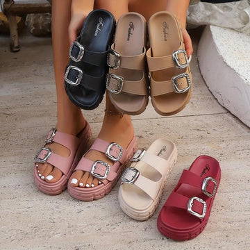 Saashi Adjustable Strap Thick Sandals