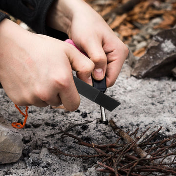Saashi 10Pcs Magnesium Fire Scraper Survival Kit