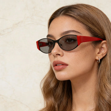 Saashi White Cat Eye Sunglasses