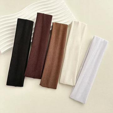 Saashi Four Seasons Solid Sports Headbands Women Fitness Running Yoga Elastic Hairbands.