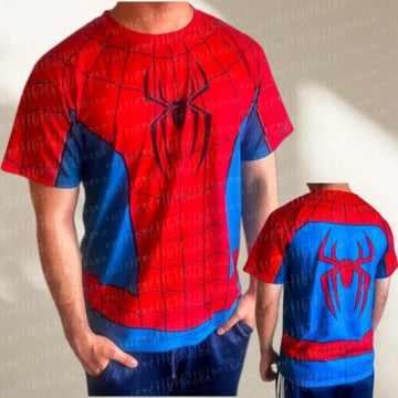 Saashi Boys Superhero Sports T-Shirt – Breathable Quick-Dry Character Print Top for Kids