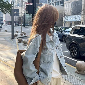 Saashi Retro Denim Short Jacket