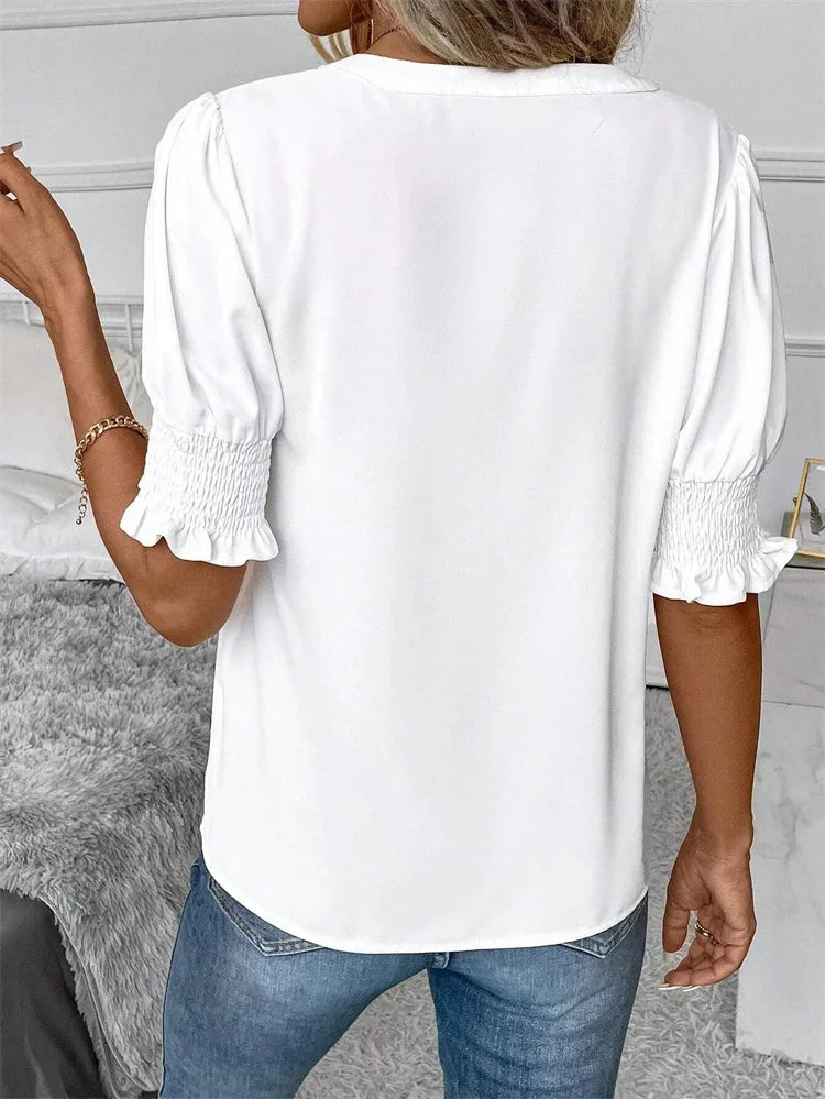 Saashi Summer Puff Sleeve Blouse