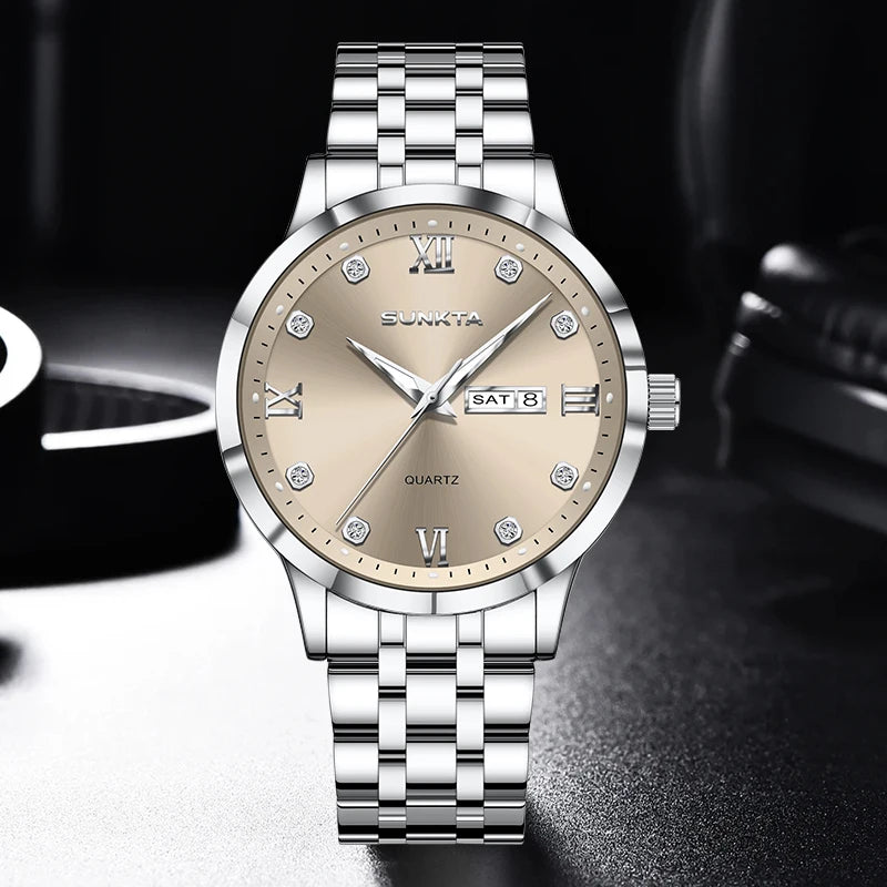 Saashi Classic Business Steel Watch