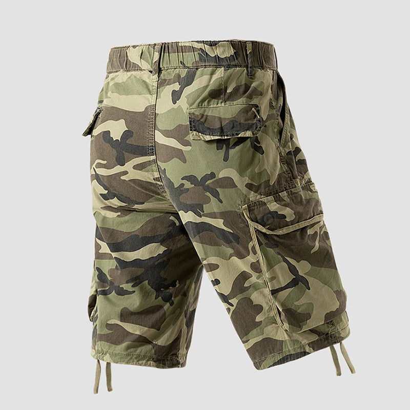 Saashi New Summer Men Cargo Camouflage Shorts Mens Cotton Beach Multi Pocket.