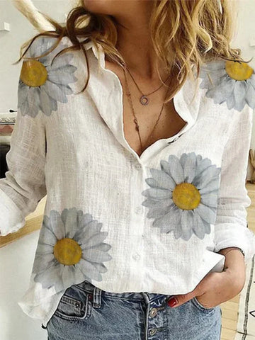 Saashi Vintage Cotton Linen Blouse