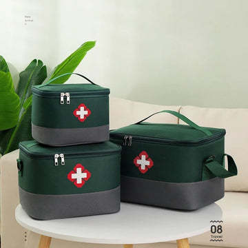 Saashi Labor Day Portable First Aid Storage Bag – Emergency Medical Kit Organizer for Bandages, Wound Care & Supplies