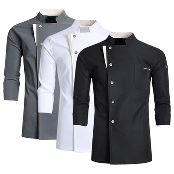 Saashi Labor Day Professional Chef Jacket – Autumn/Winter Restaurant Kitchen & Catering Workwear