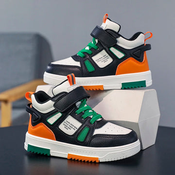 Saashi Kids High Top Skateboard Sneakers: Outdoor Sports Casual Running Shoes