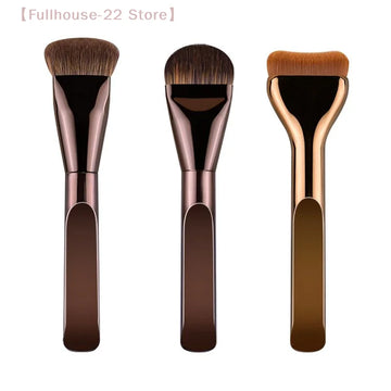 Saashi MAX-22 Ultra Thin Foundation Brush Contouring Synthetic Bristles Precision Liquid Cream.