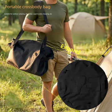 Saashi Labor Day Large Capacity Waterproof Travel Duffel Bag – Lightweight Foldable Organizer Tote for Picnics & Storage
