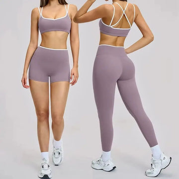 Saashi Fitness Tracksuit Set – 2-Piece Yoga Outfit & Gym Leggings