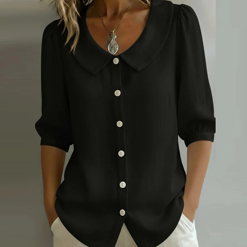 Saashi Casual Loose Cotton Blouse