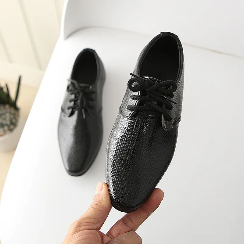 Saashi Boys Classic Leather Lace-Up Flats – Formal Shoes