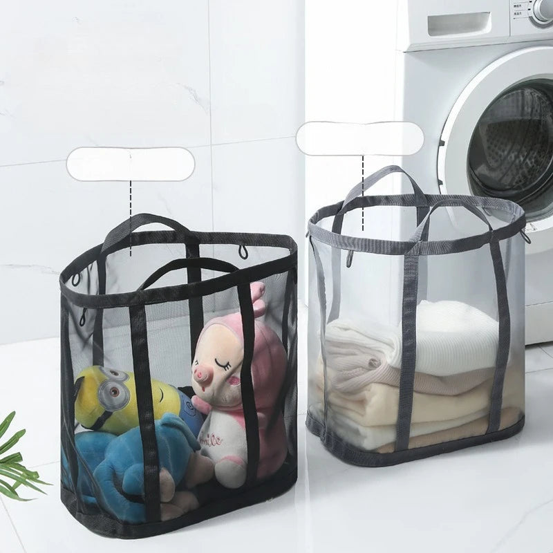 Saashi Wall-Mounted Mesh Laundry Basket