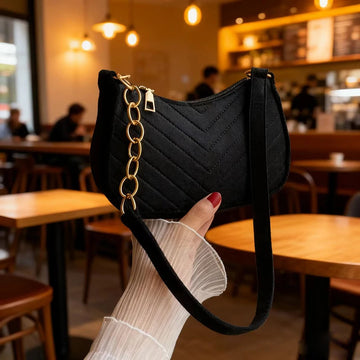 Saashi Felt Crescent Shoulder Bag