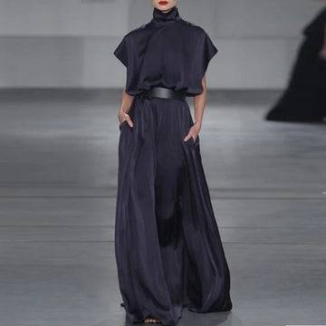 Saashi Tied Waist Evening Maxi Dress
