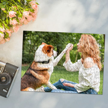 Saashi Custom Photo Puzzle (35–1000PCS, Wooden DIY Gift)