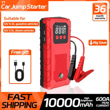 Saashi Portable Car Jump Starter & Wireless Power Bank