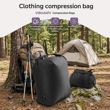 Saashi Labor Day Outdoor Camping Compression Bag – Waterproof Space-Saving Storage Organizer for Sleeping Bags & Hiking Gear