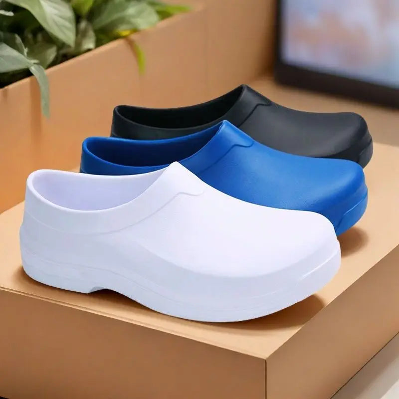 Saashi Labor Day Unisex Non-Slip Clogs – Perforated Protective Shoes for Nurses, Laboratory & Operating Room Work
