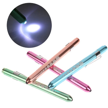 Saashi Reusable LED Medical Penlight with Pupil Gauge and Pocket Clip