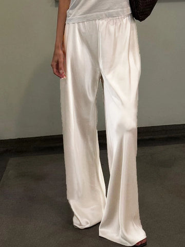 Saashi Satin Wide Leg Pants