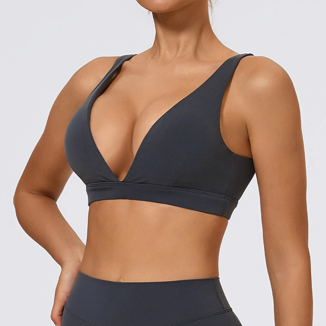 Saashi Womens Push Up High Impact Sports Bra Breathable Quick Dry Fitness Crop Top for Running Workout