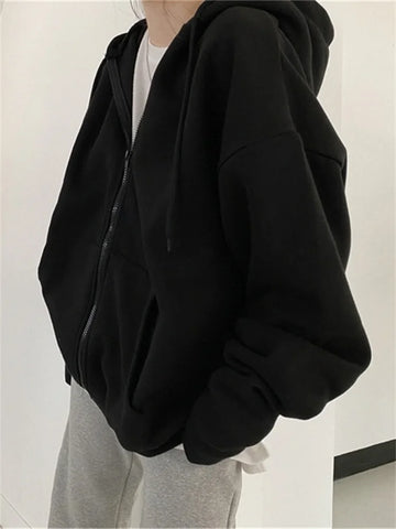 Saashi Korean Zip Street Hoodie