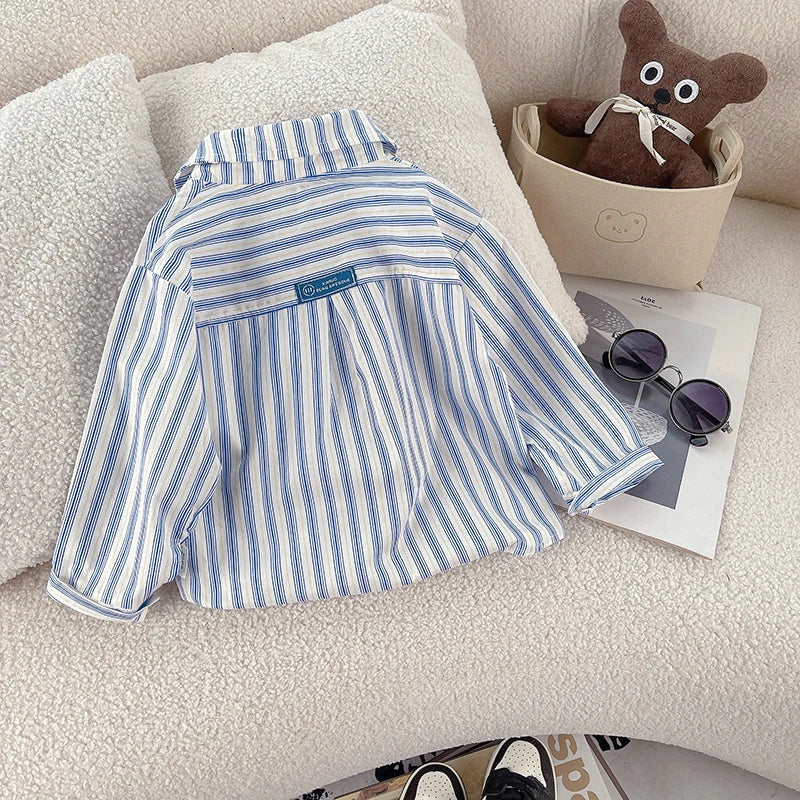 Saashi Boys Gentleman Cotton Shirt – Casual Button-Up Style Top for Kids