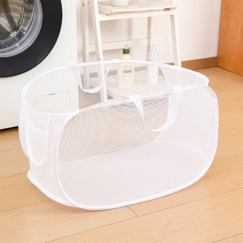 Saashi Foldable Laundry Basket – Space Saving Storage Hamper