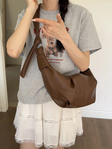 Saashi Women's 2026 Autumn Winter Retro Fashionable Casual Crossbody Shoulder Bag.