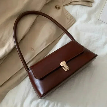 Saashi Luxury Crossbody Bag for Women Fashion Underarm Shoulder Handbag Solid Color Purse