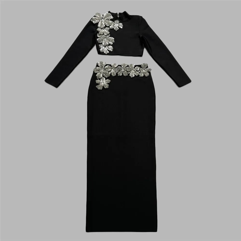 Saashi 2024 Sexy Diamonds Two-Piece Set