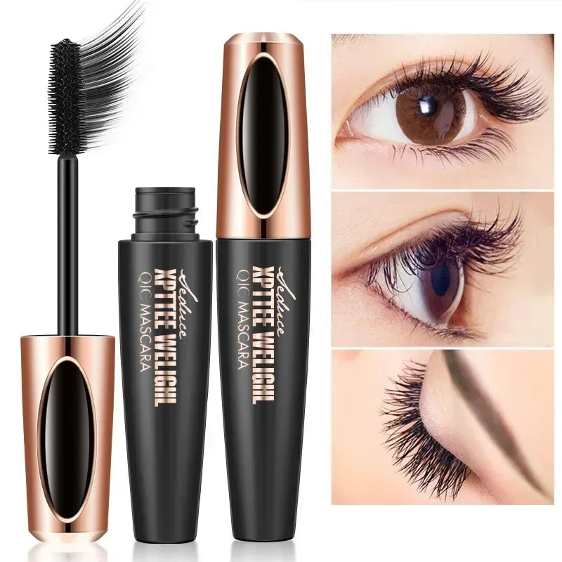Saashi QIC Eyelash Mascara XPTTEE Lasting Eyeliner Waterproof Thick Long Curly Silicone.