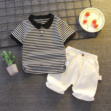Saashi Baby Clothing Set: Summer 2pcs Tops + Pants Set for Boys, Newborn Outfits