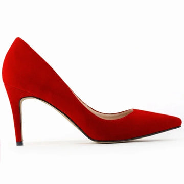 Saashi High Heels Classic Pumps Women's Stilettos Pointed Toes Fashion Office Party Red Wedding